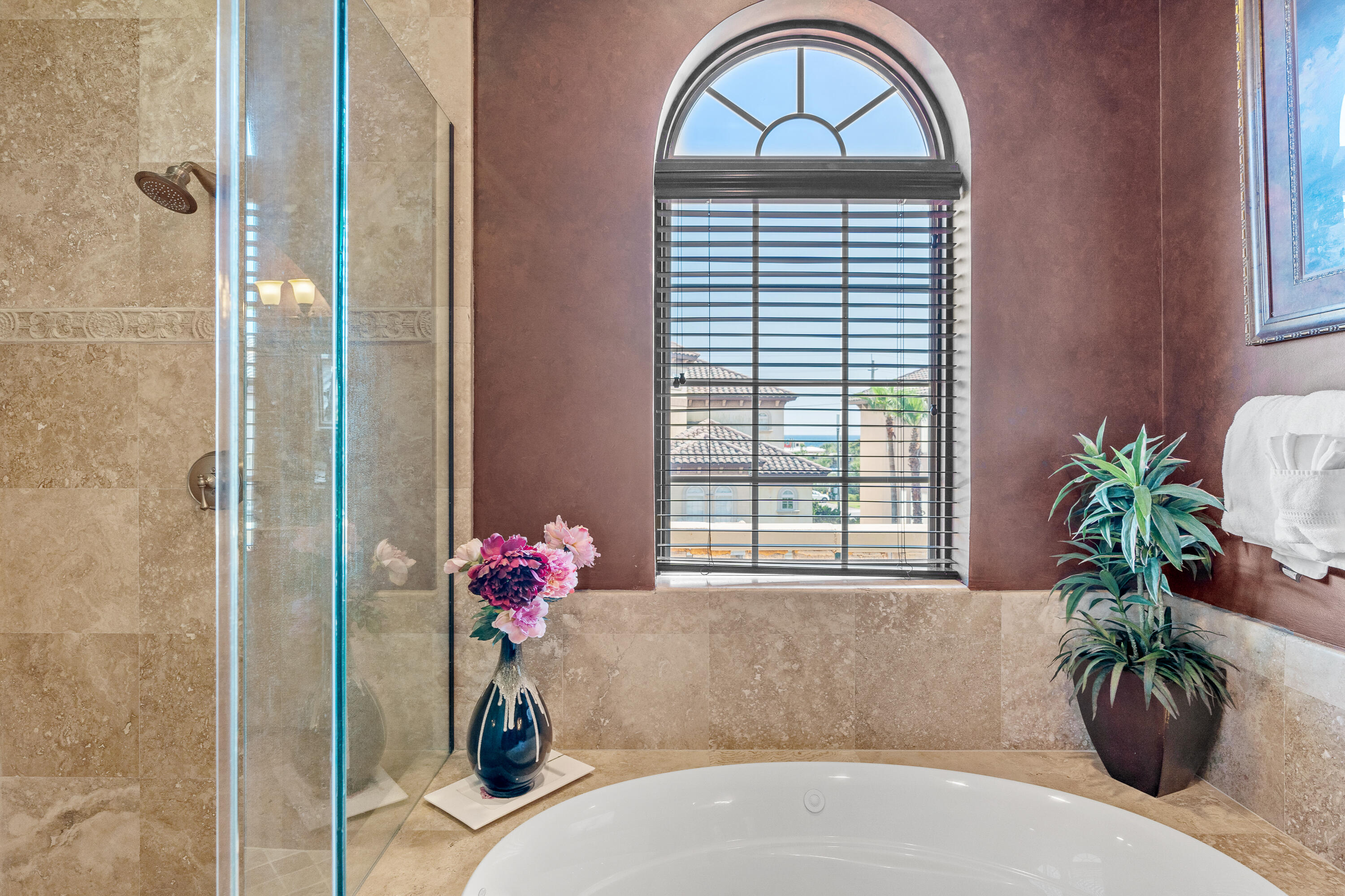 58 Rue St Tropez Miramar Beach, FL 32550 - Photo 37 of 59 a bath room with a bathtub and a potted plant