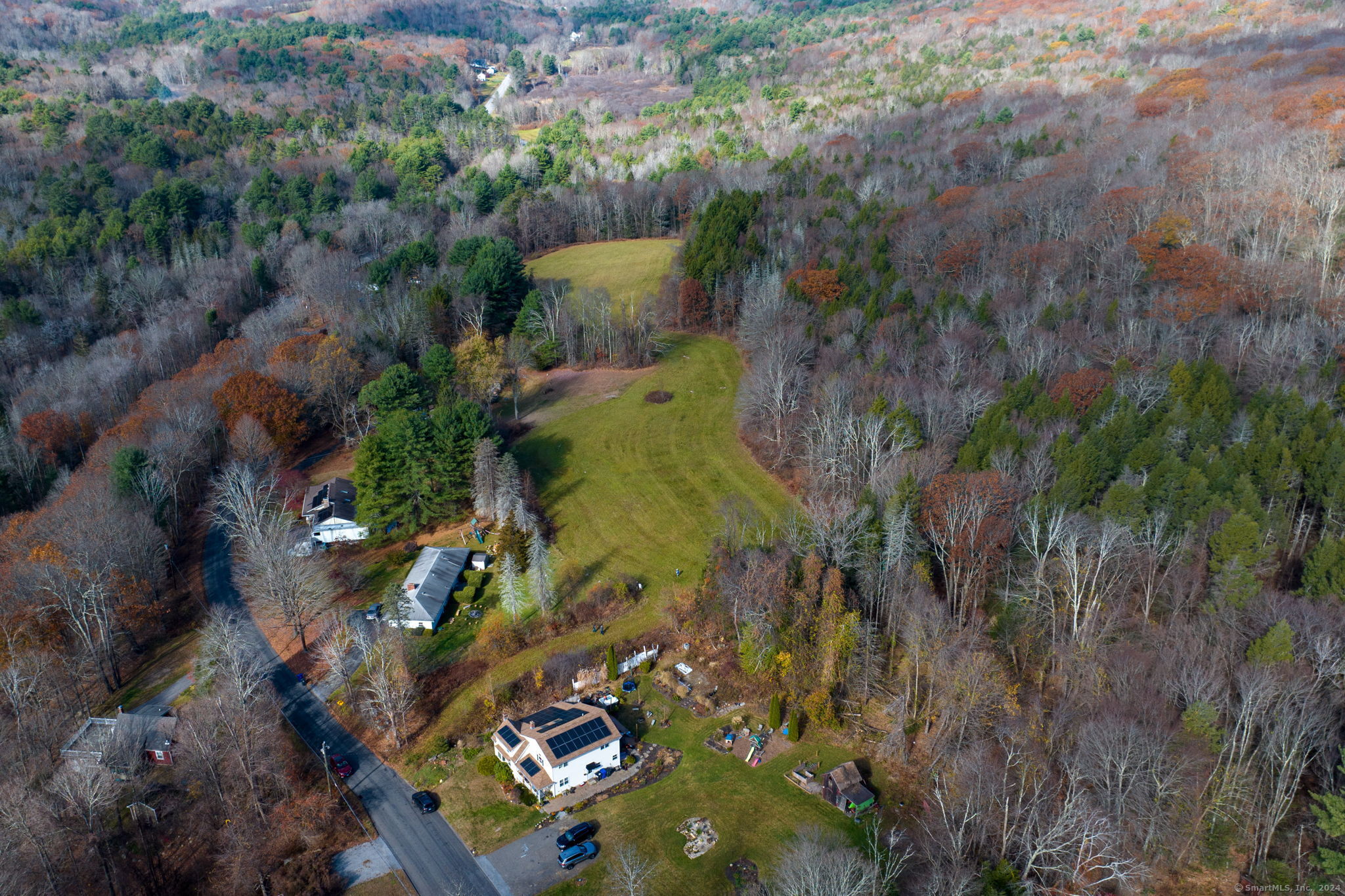 Meyer Road Torrington, CT 06790 - Photo 10 of 31 an aerial view of residential house with outdoor space and trees all around