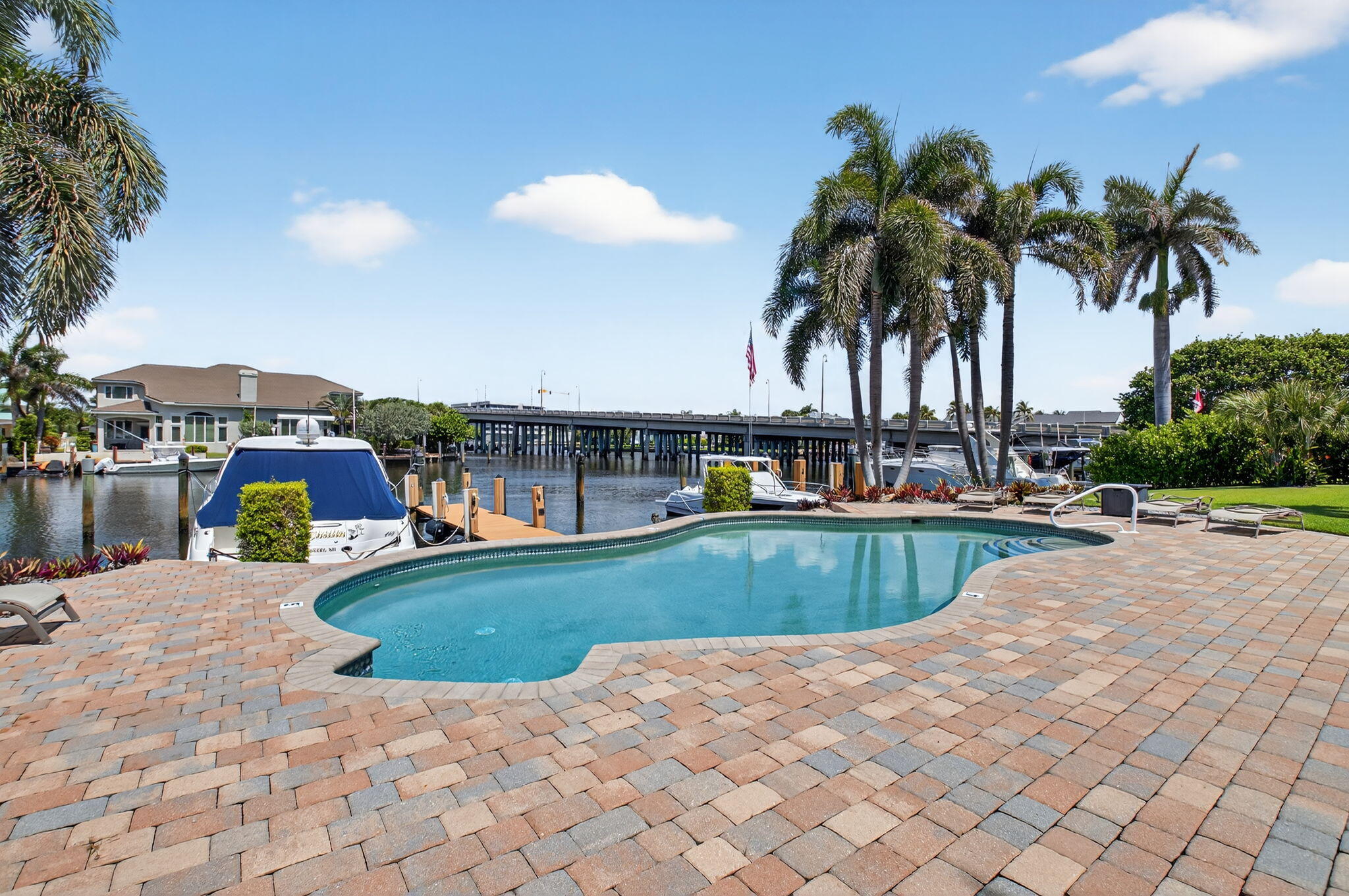 1710 South Ocean Boulevard, Unit 32 Delray Beach, FL 33483 - Photo 38 of 58 a view of swimming pool with outdoor seating and a patio