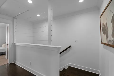 a view of storage and utility room with empty racks