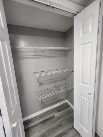 a refrigerator in a kitchen