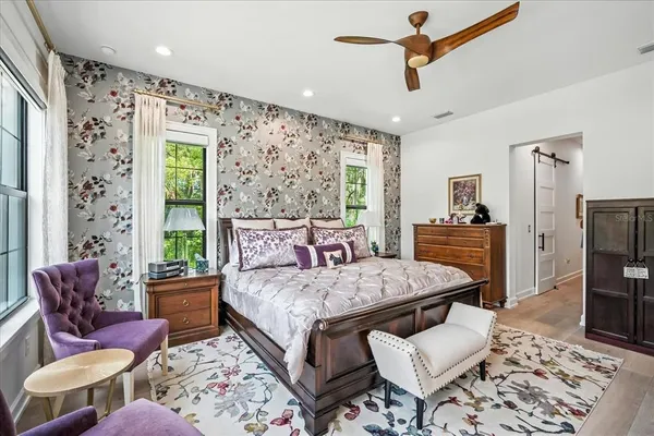 a kitchen with stainless steel appliances granite countertop a stove and a refrigerator