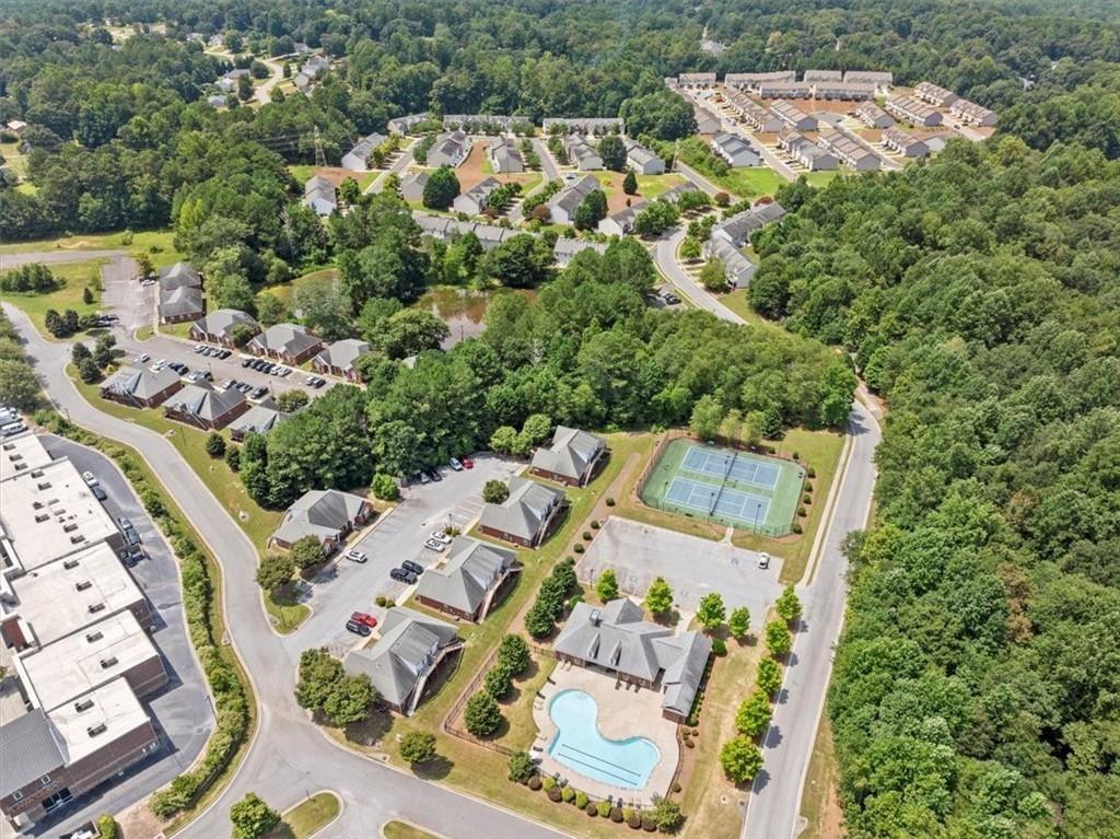 1468 Box Circle Winder, GA 30680 - Photo 32 of 33 an aerial view of a house with a yard