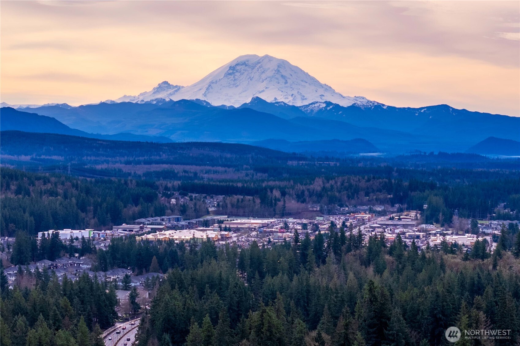 24501 234th Way Southeast Maple Valley, WA 98038 - Photo 33 of 34 a view of a lot of trees and mountains