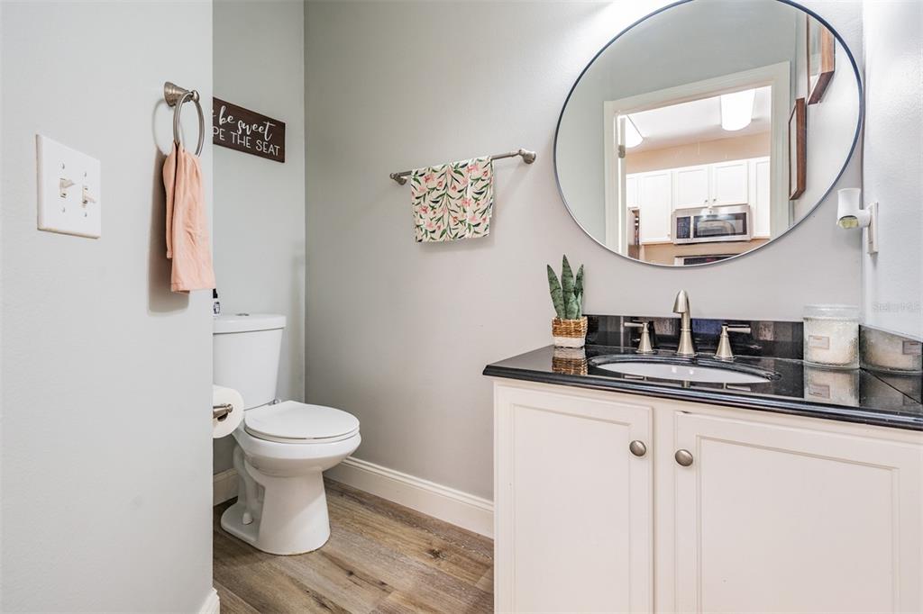 5886 Fishhawk Ridge Drive Lithia, FL 33547 - Photo 20 of 37 a bathroom with a toilet a sink and a mirror