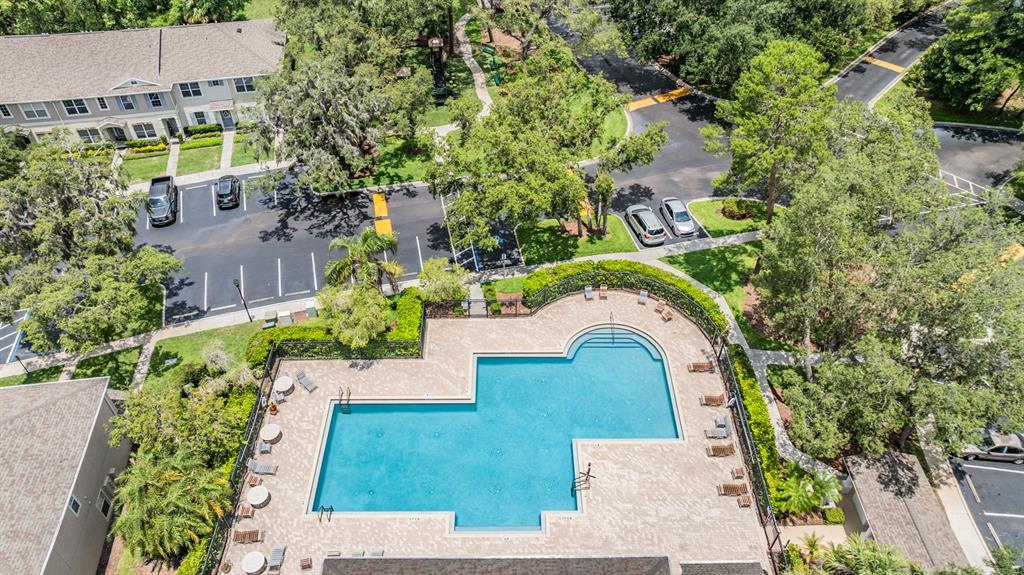 5886 Fishhawk Ridge Drive Lithia, FL 33547 - Photo 27 of 37 an aerial view of a house with a garden