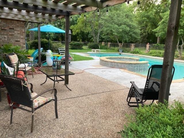 2815 Farm To Market Road 3092 Gainesville, TX 76240 - Photo 12 of 28 a view of a chairs and table in patio with a barbeque grill and a small yard
