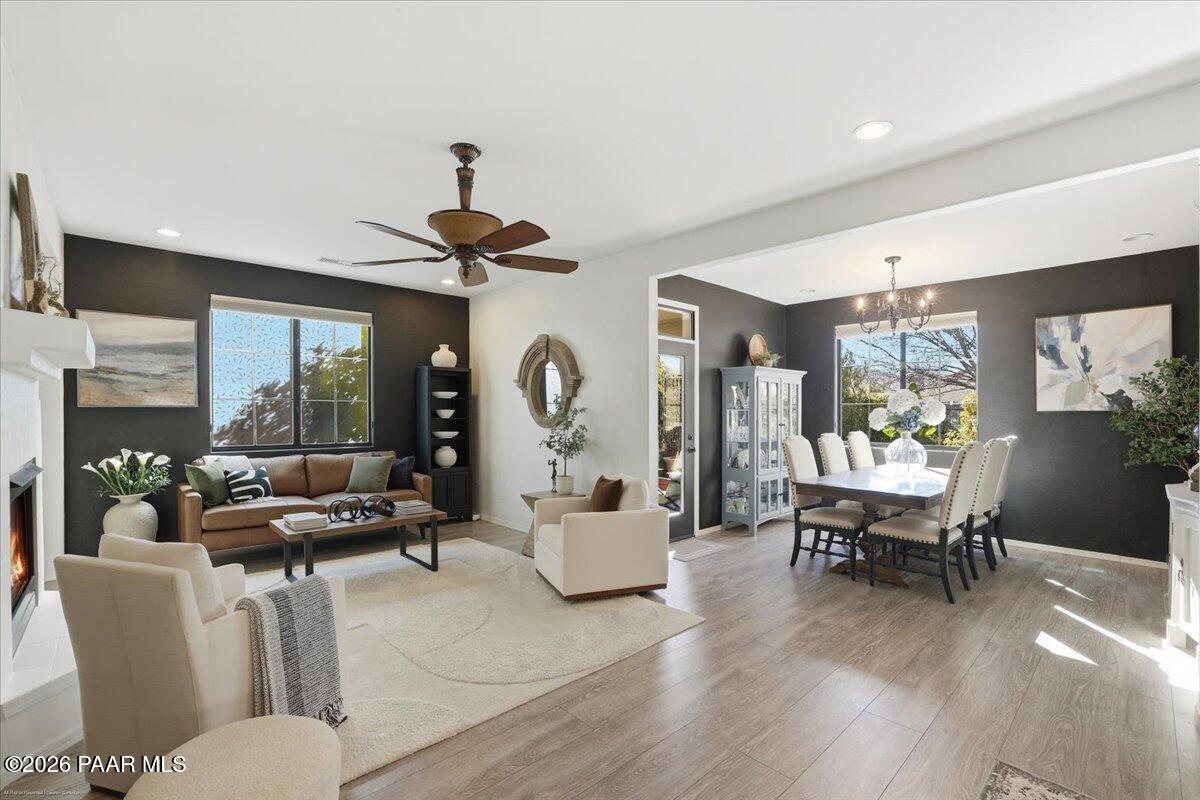 7075 Lynx Wagon Road Prescott Valley, AZ 86314 - Photo 10 of 55 Living to Dining Area