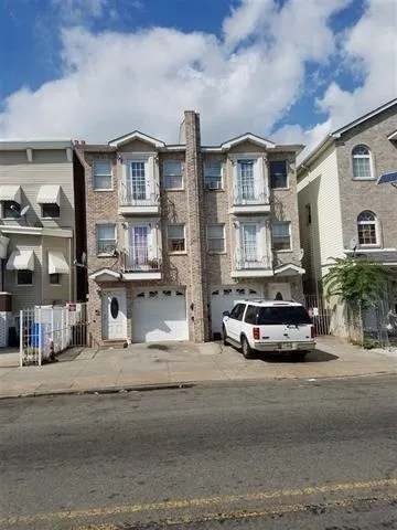 a car parked in front of a building