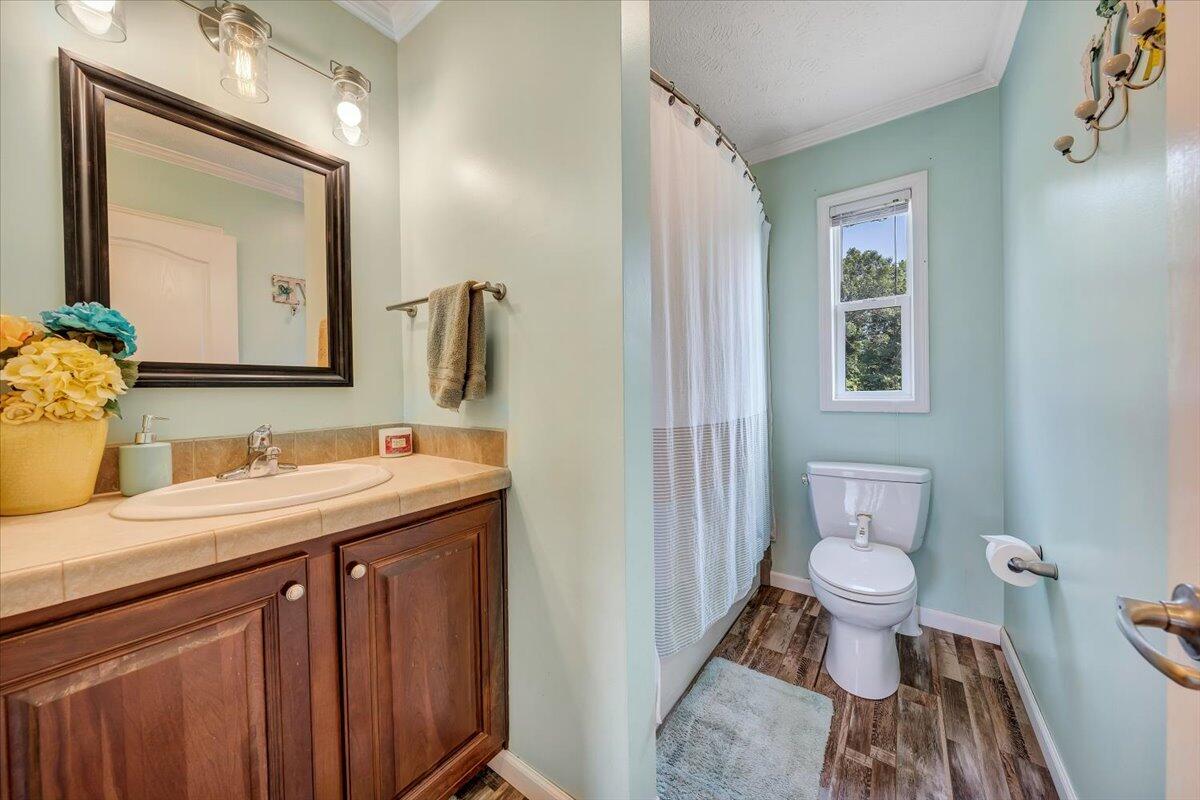 988 Timber Line Road Ferrum, VA 24088 - Photo 12 of 34 a bathroom with a sink and a mirror