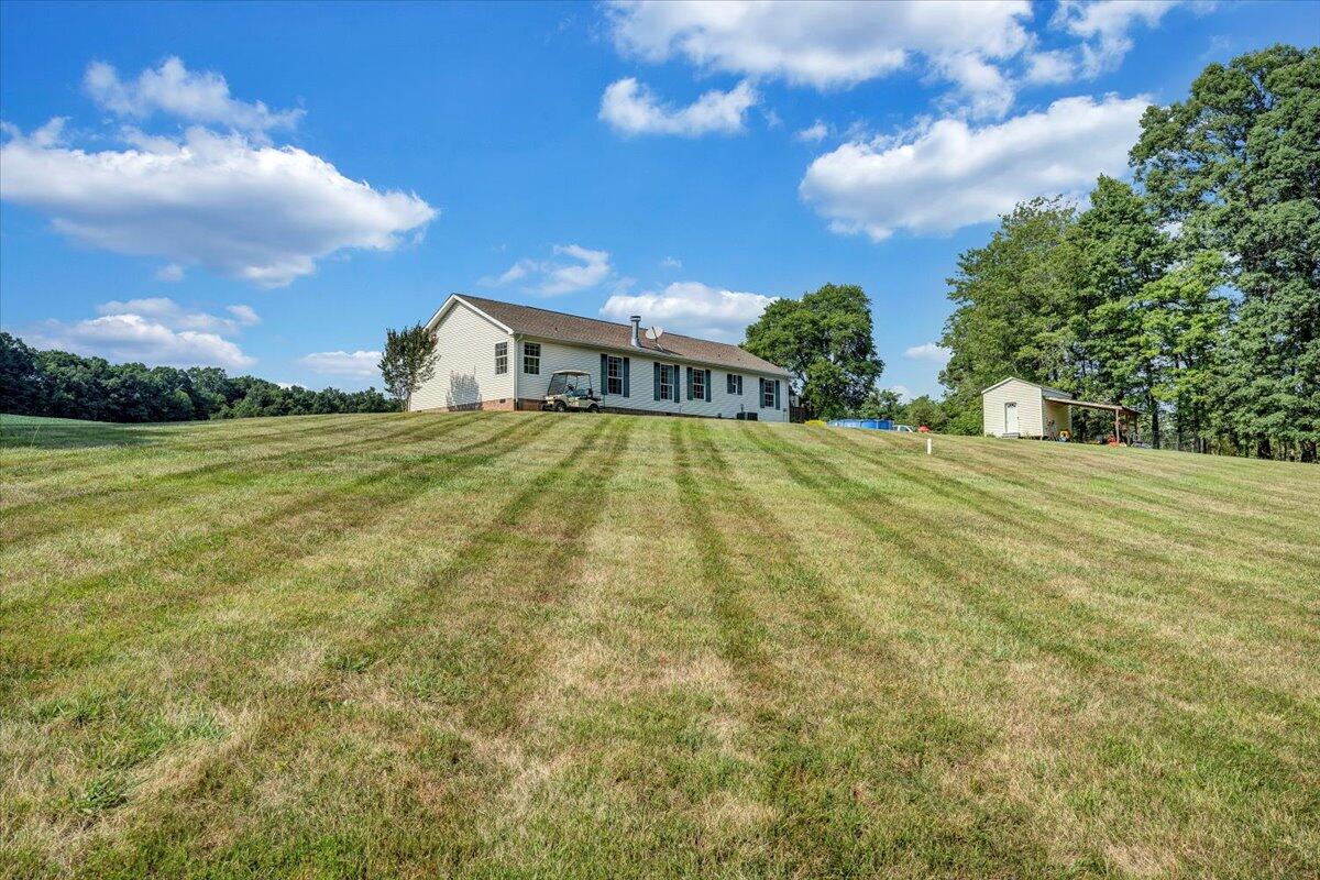 988 Timber Line Road Ferrum, VA 24088 - Photo 29 of 34 a view of an house with backyard and garden