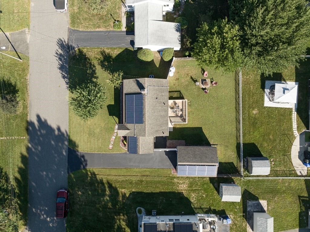 39 Rita Street Springfield, MA 01118 - Photo 42 of 42 an aerial view of a house with a garden