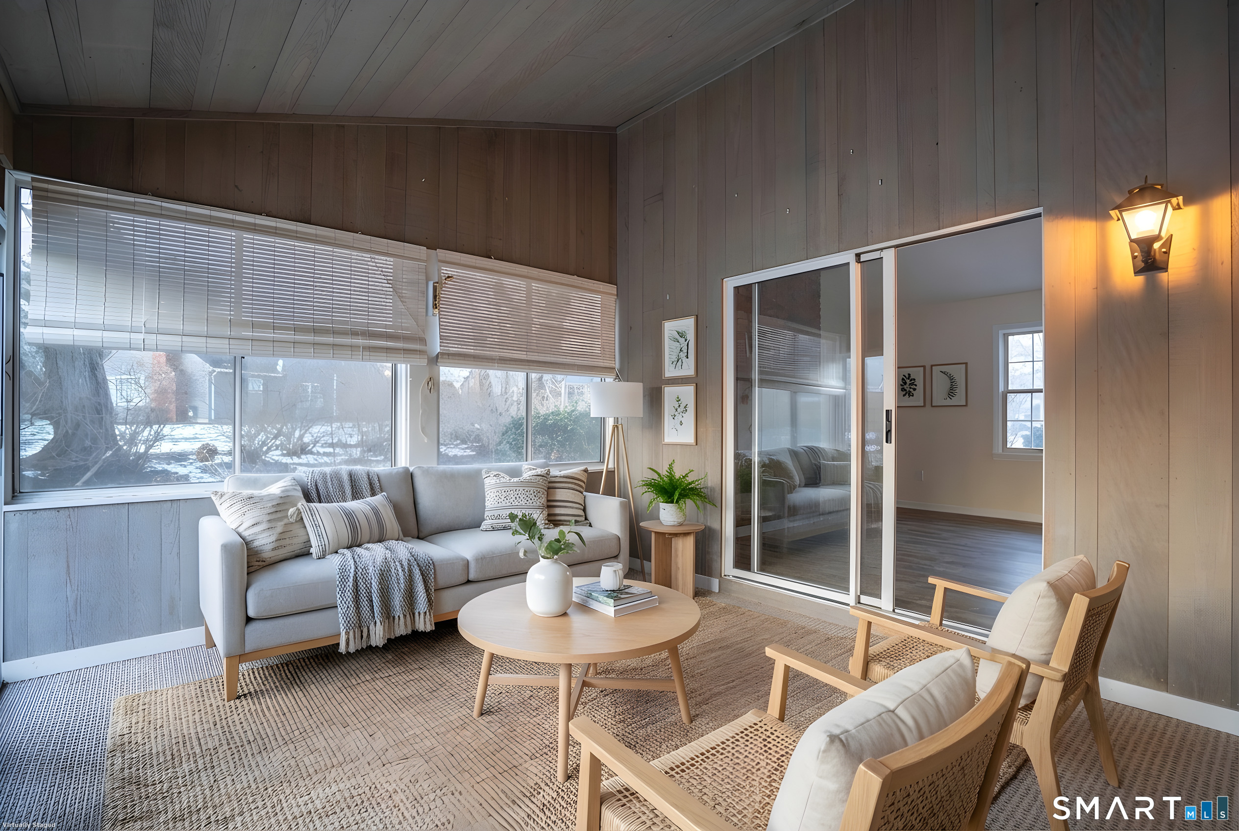4 Currycross Road, Unit 4 Madison, CT 06443 - Photo 27 of 30 a dining room with furniture and a floor to ceiling window