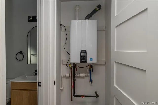 a picture of a bench in front of a building