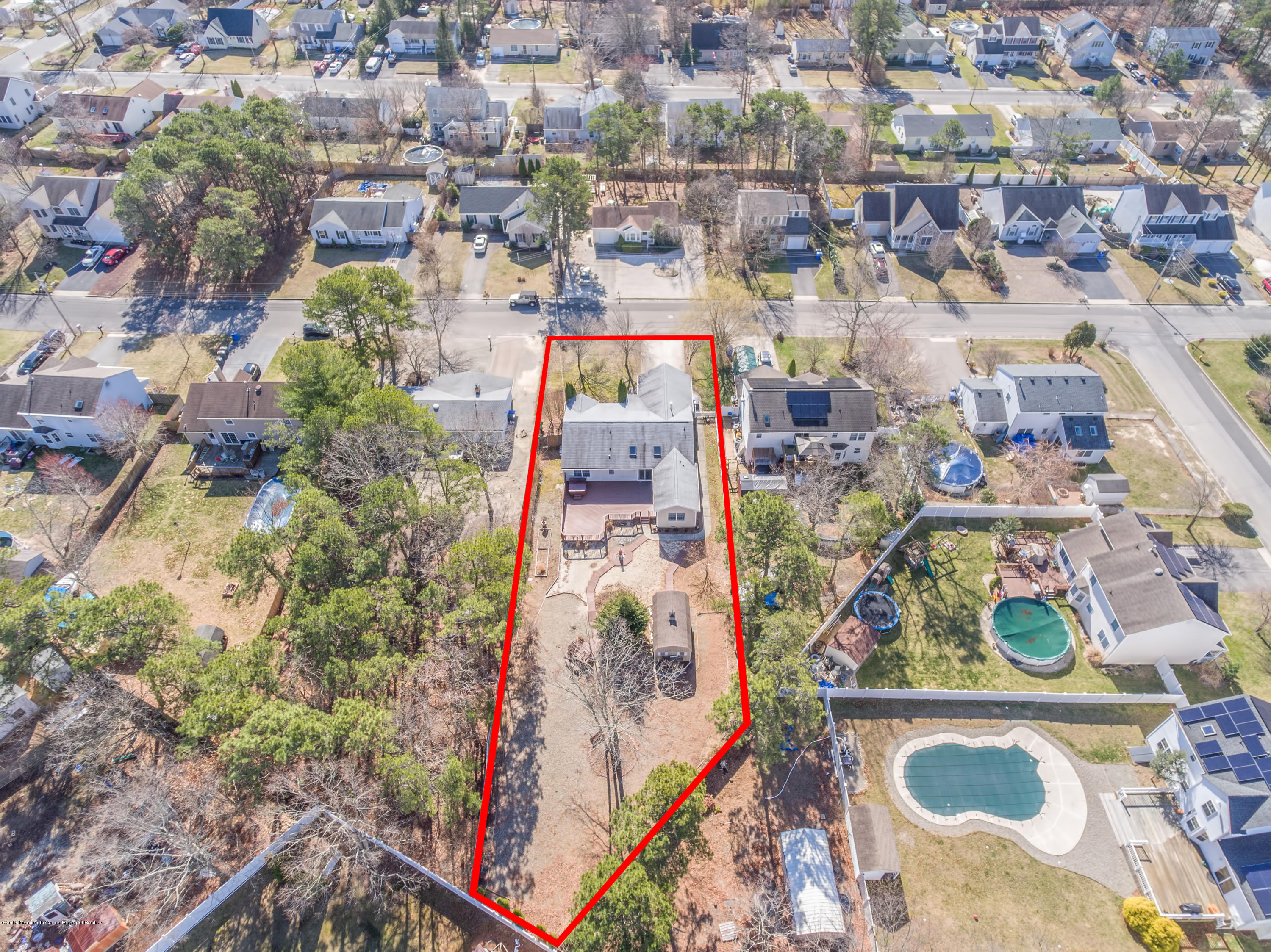 124 Marlin Road Manahawkin, NJ 08050 - Photo 34 of 34 an aerial view of residential house with parking space