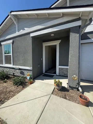 a view of the front door of house