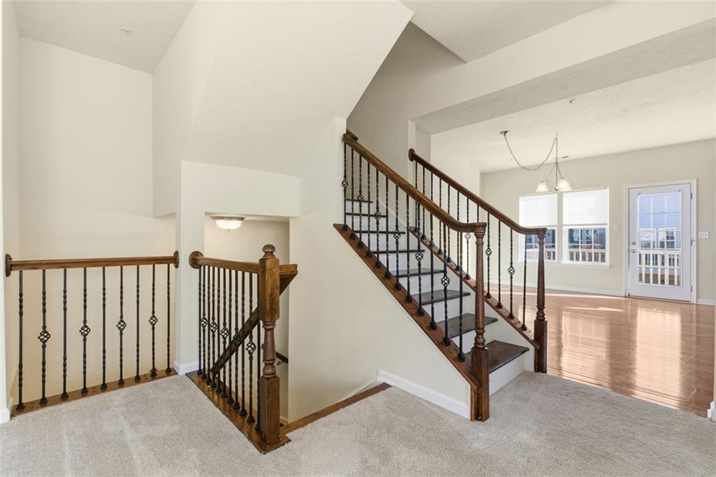 3001 Pointe View Drive Mars, PA 16046 - Photo 15 of 48 a view of staircase with white walls and a window