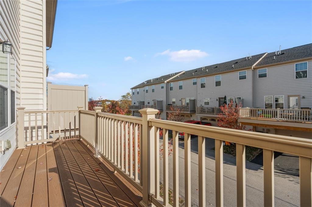 3001 Pointe View Drive Mars, PA 16046 - Photo 35 of 48 a view of a balcony with wooden floor and fence
