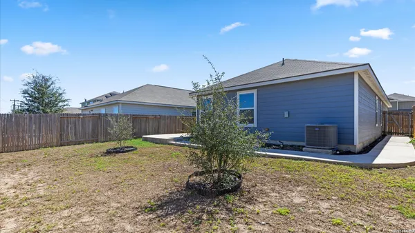 a backyard of a house