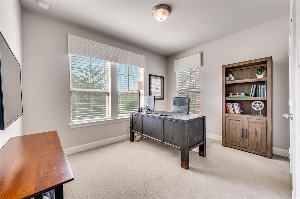 7153 Copperleaf Drive Dallas, TX 75231 - Photo 19 of 26 Office space featuring light colored carpet and baseboards