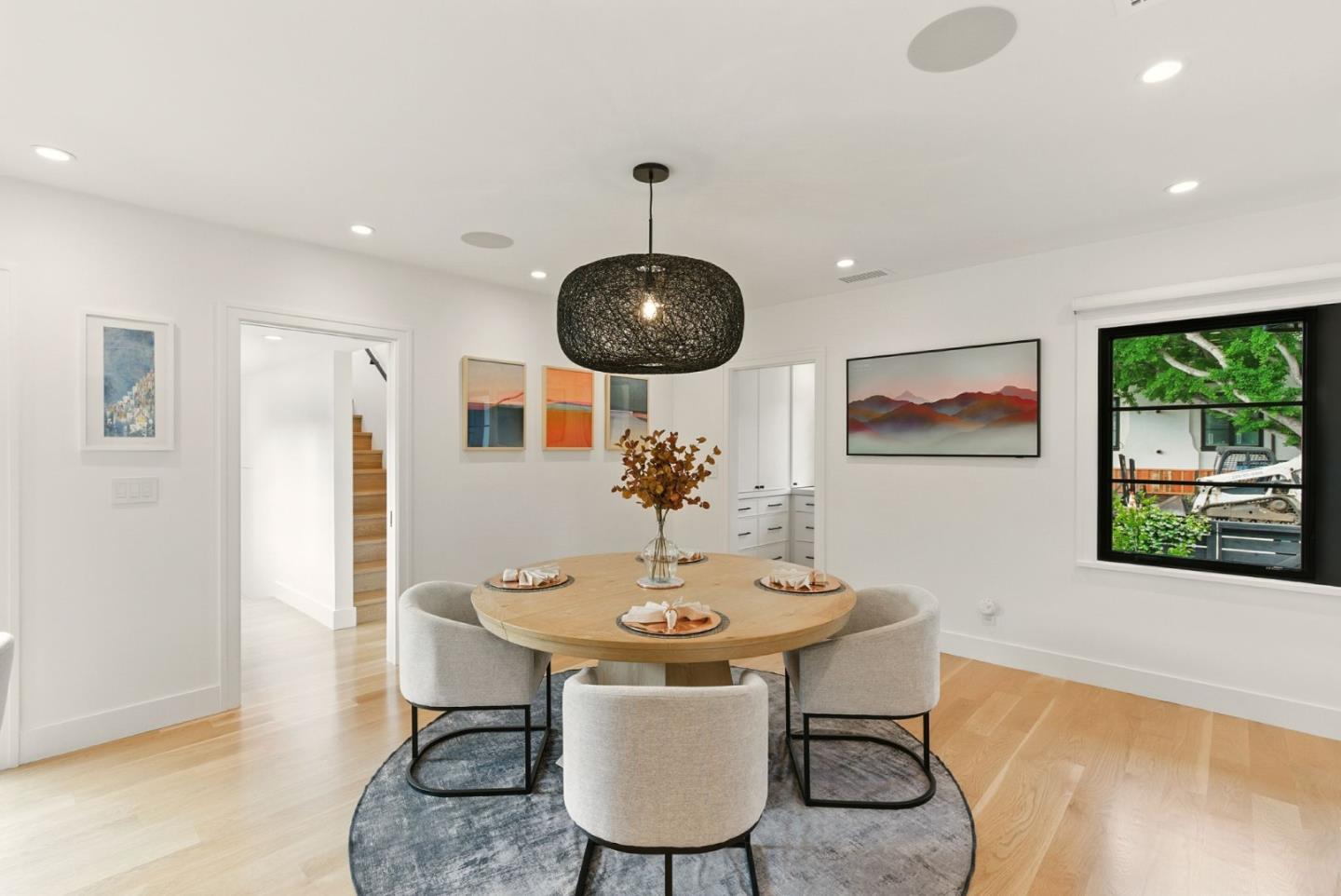 240 Bancroft Road Burlingame, CA 94010 - Photo 13 of 41 a dining room with furniture and window