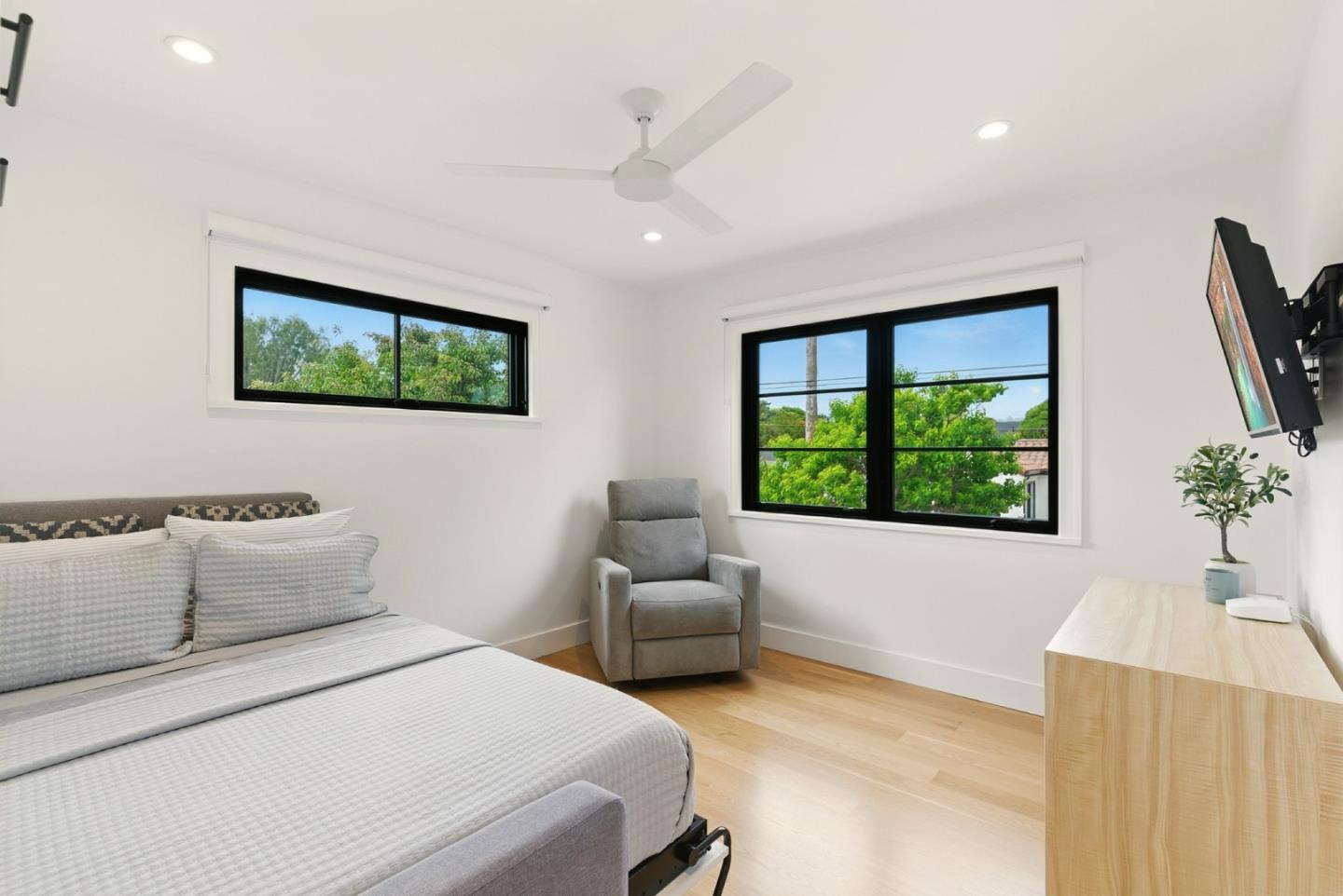 240 Bancroft Road Burlingame, CA 94010 - Photo 20 of 41 a bedroom with furniture and a window