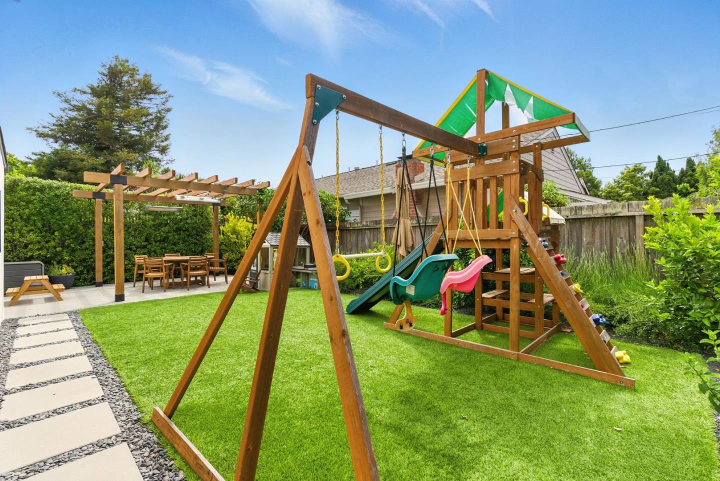240 Bancroft Road Burlingame, CA 94010 - Photo 30 of 41 a view of yard with swimming pool