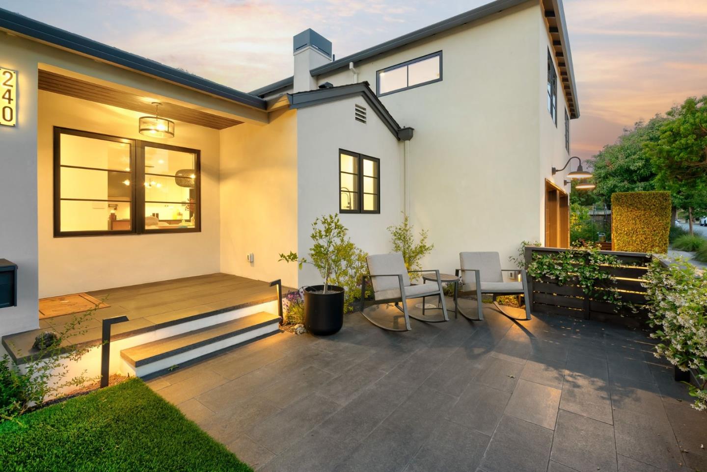 240 Bancroft Road Burlingame, CA 94010 - Photo 35 of 41 a living room with patio furniture and a window