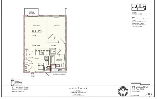 $806,060 | 921 Madison Street, Unit 503, Hoboken, NJ 07030