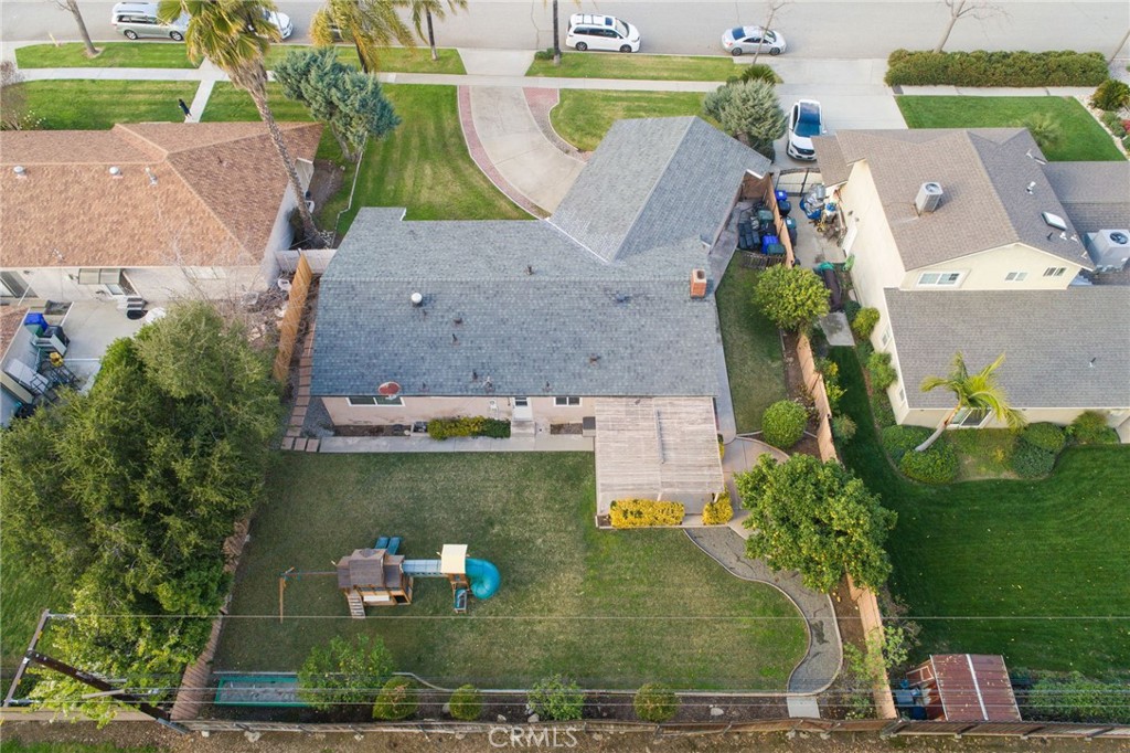 760 West Aster Street Upland, CA 91786 - Photo 33 of 40 an aerial view of a house with a garden