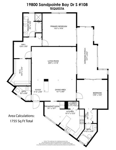 $699,000 | 19800 Sandpointe Bay Drive, Unit 108, Tequesta, FL 33469