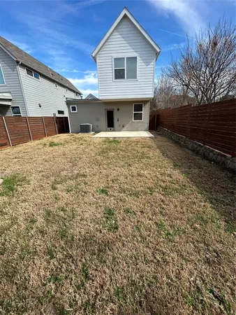 a backyard of a house