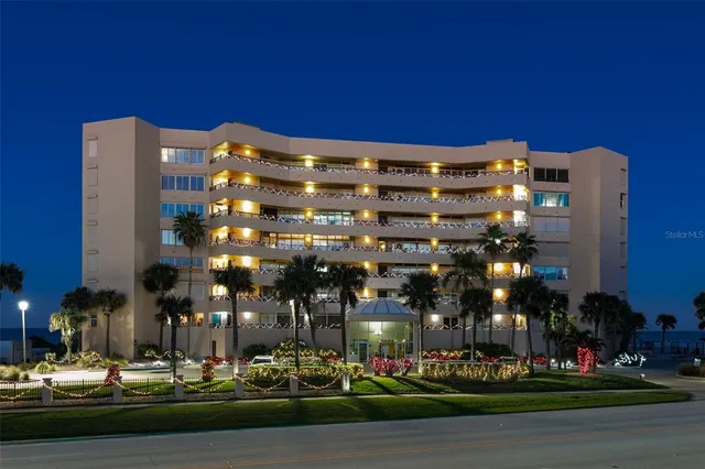 a front view of a building