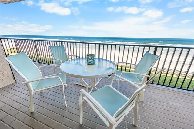 a view of outdoor space with seating area