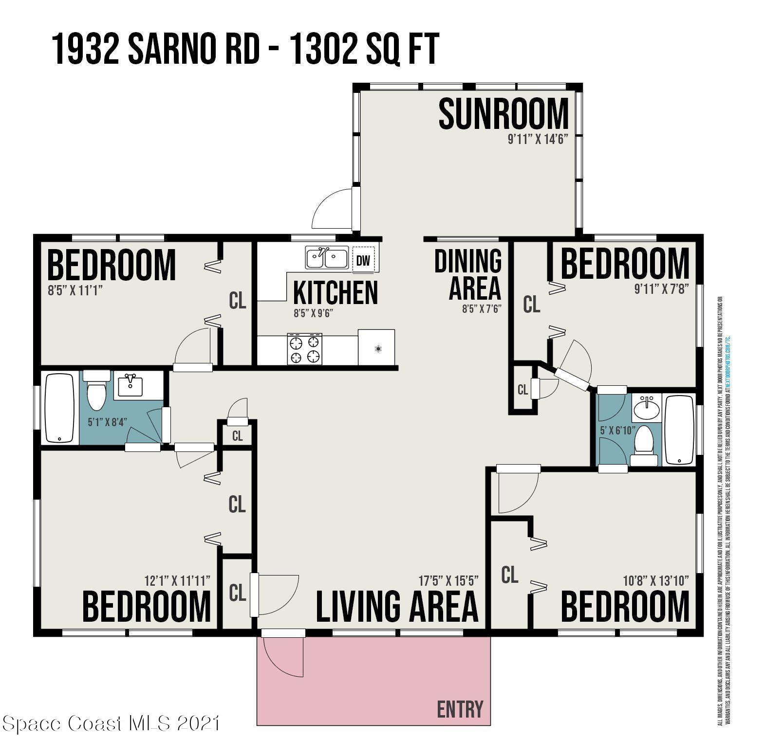 1932 Sarno Road Melbourne, FL 32935 - Photo 24 of 24 Layout