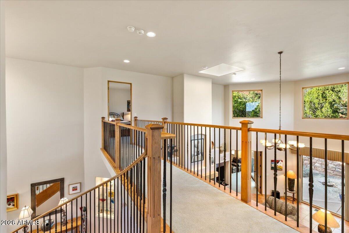 30 West Gunsmoke Road Sedona, AZ 86336 - Photo 32 of 73 a view of a hallway with windows