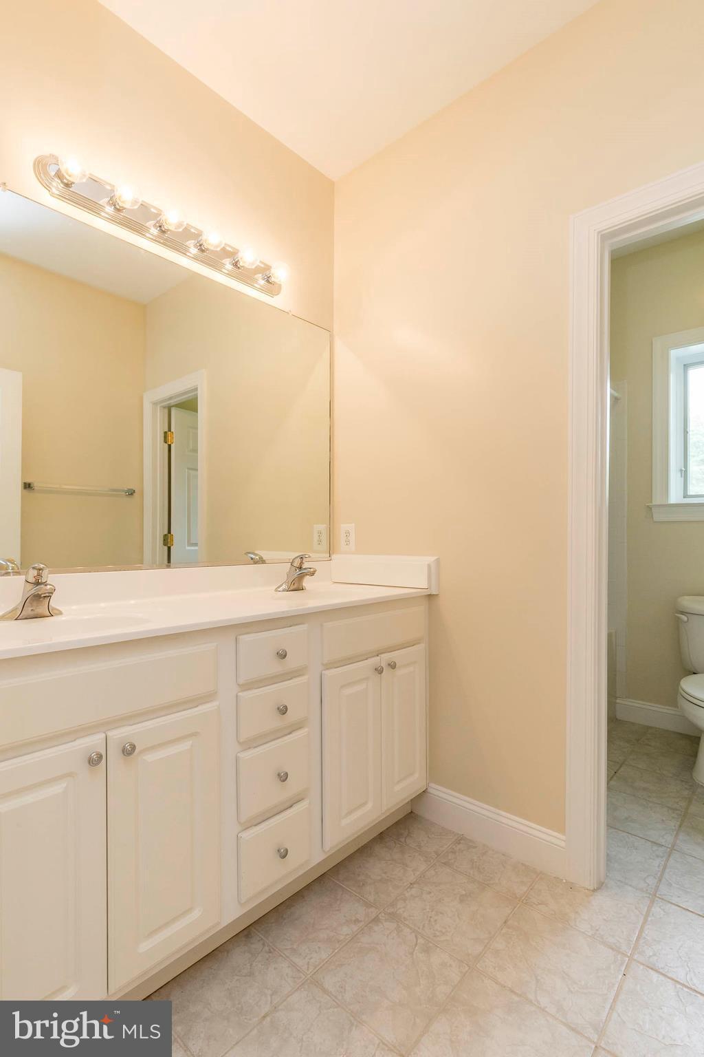 10242 Cliff Mills Road Marshall, VA 20115 - Photo 25 of 30 a bathroom with a double vanity sink and a mirror