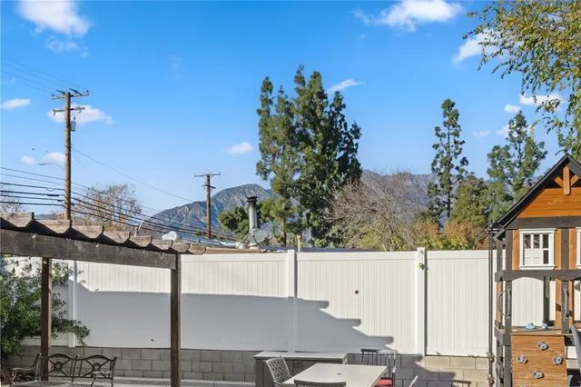 a house view with a garden space