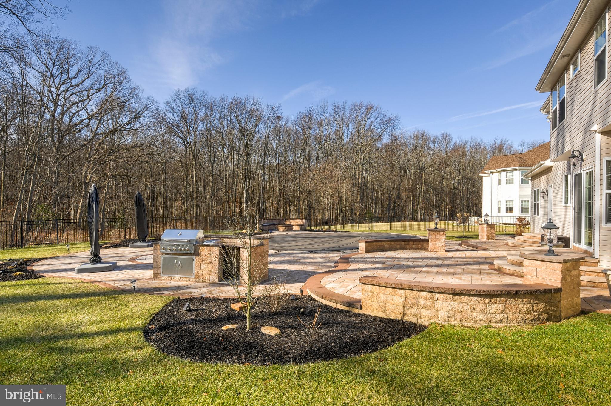 59 Emerald Road Robbinsville, NJ 08691 - Photo 43 of 55 Backyard Patio And Kitchen
