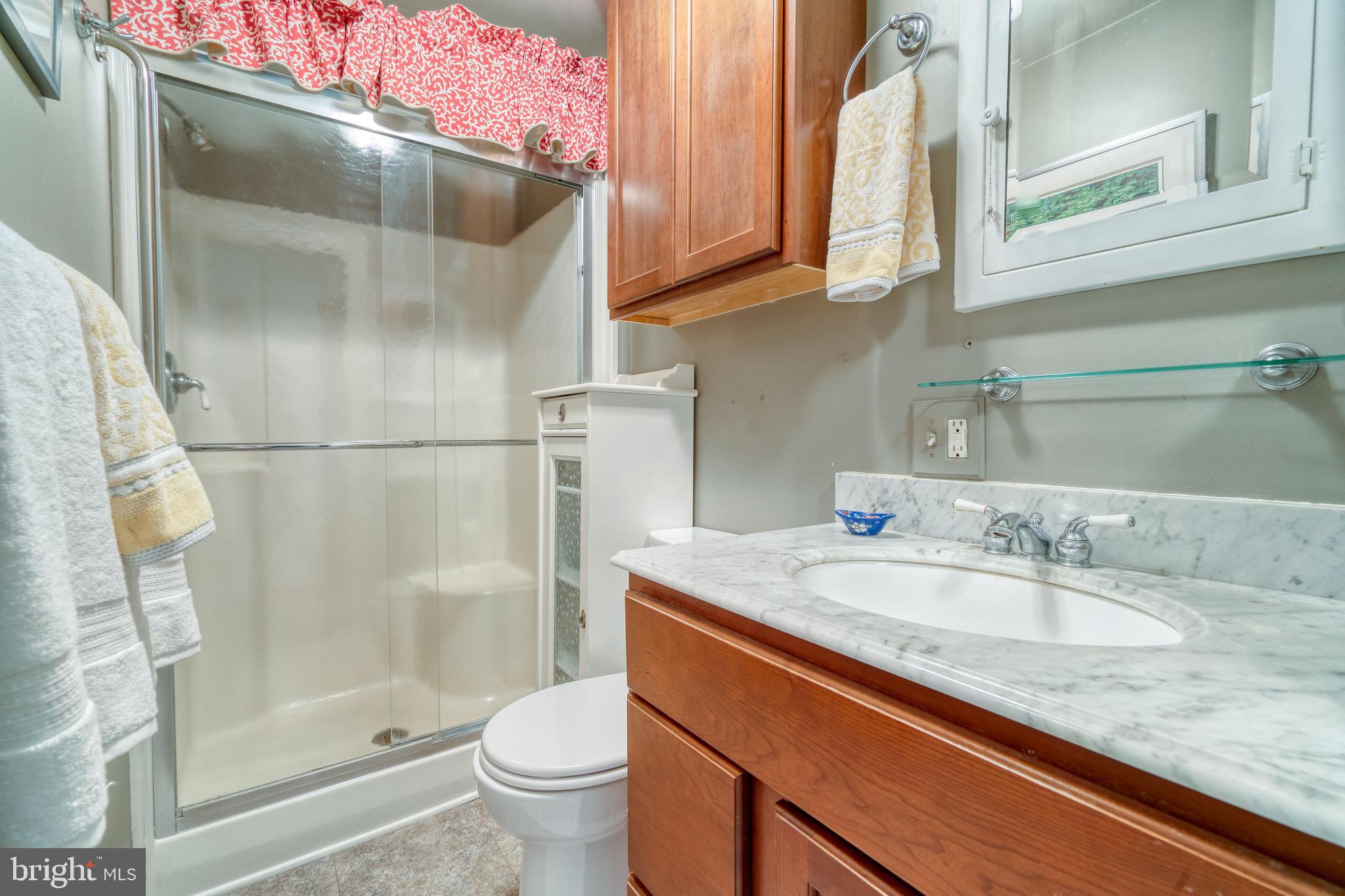 1728 Appleton Road Elkton, MD 21921 - Photo 13 of 36 a bathroom with a granite countertop sink a toilet and shower