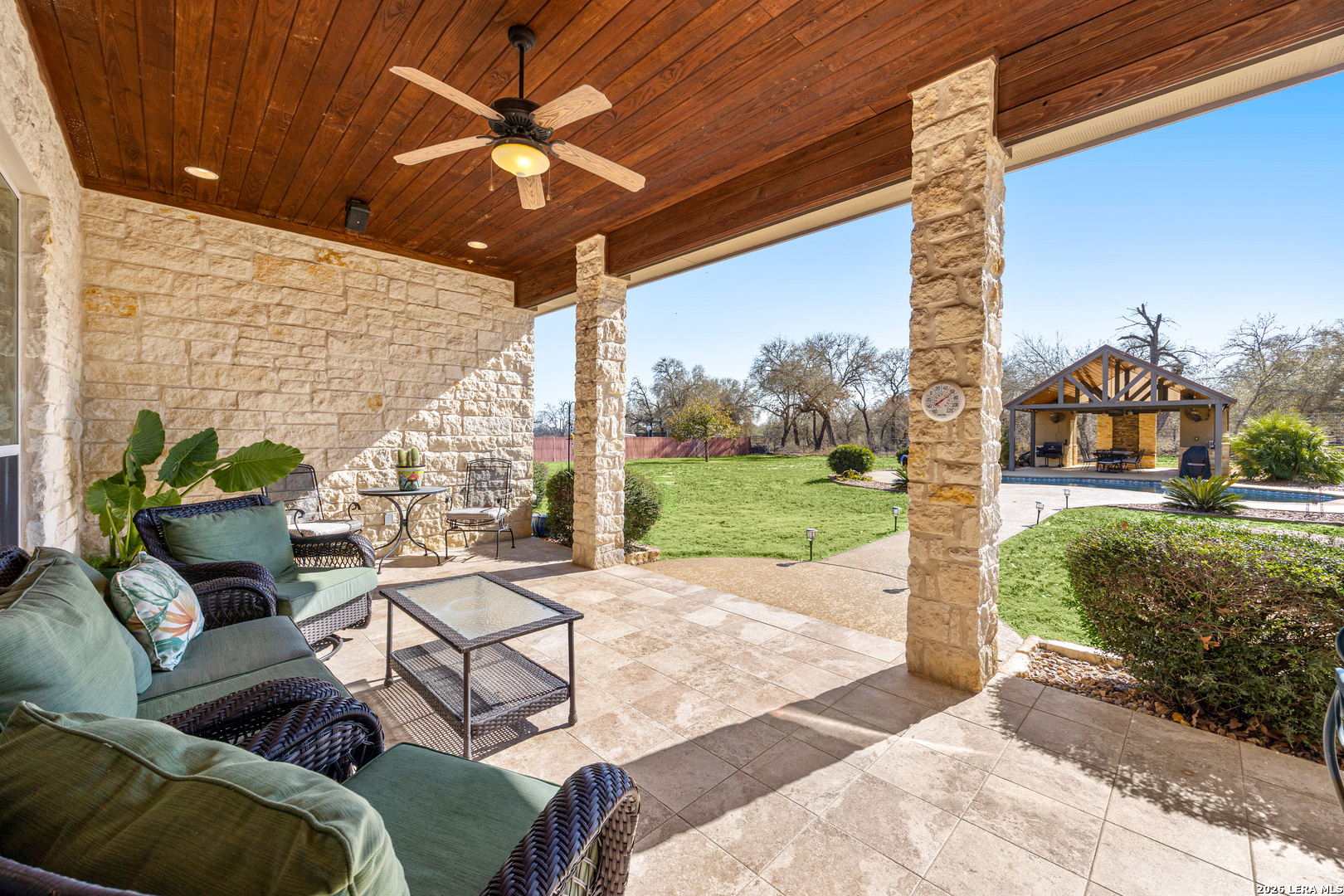 133 Vintage Ranch Circle La Vernia, TX 78121 - Photo 32 of 48 a building outdoor space with patio furniture