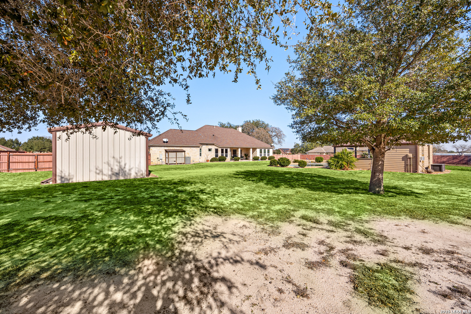 133 Vintage Ranch Circle La Vernia, TX 78121 - Photo 42 of 48 a house view with garden space
