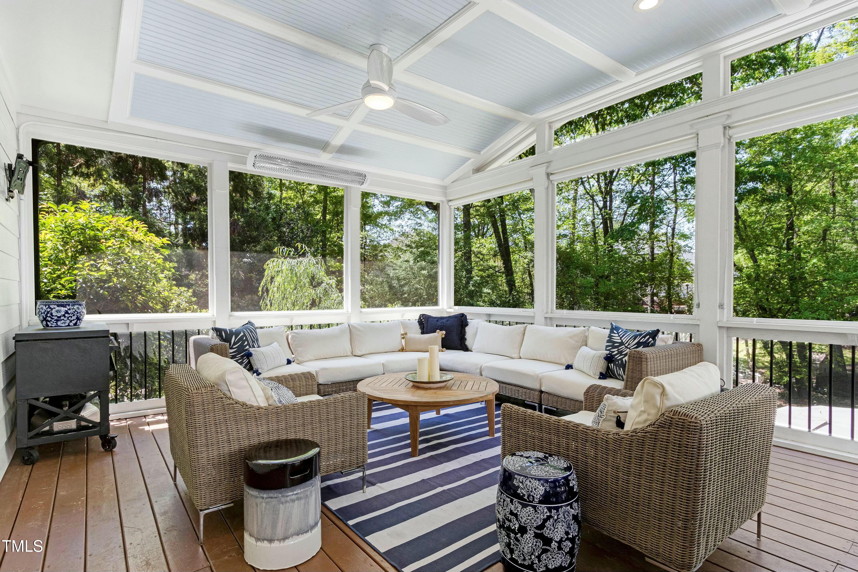 111 Finnway Lane Cary, NC 27519 - Photo 20 of 68 a living room with furniture and a large window