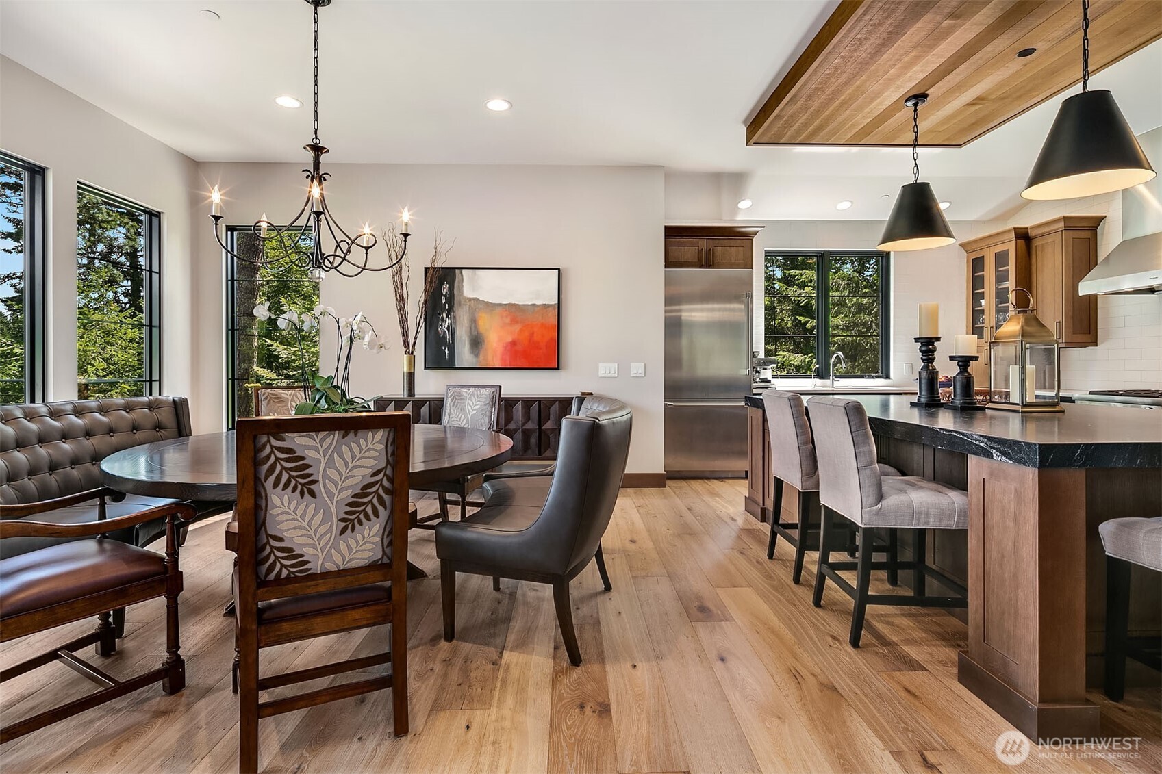 47 Frst Rdg Drive Cle Elum, WA 98922 - Photo 17 of 40 a view of a dining room with furniture window and outside view