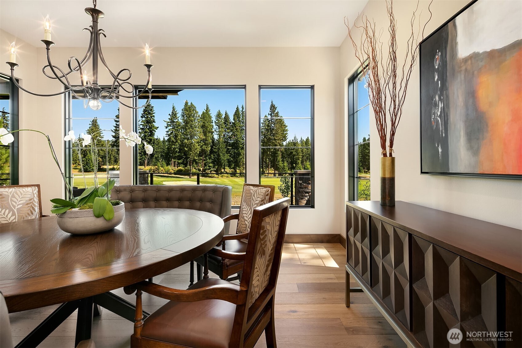47 Frst Rdg Drive Cle Elum, WA 98922 - Photo 24 of 40 a view of a dining room with furniture window and outside view