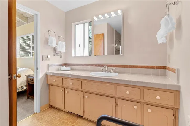 a view of a workspace with furniture