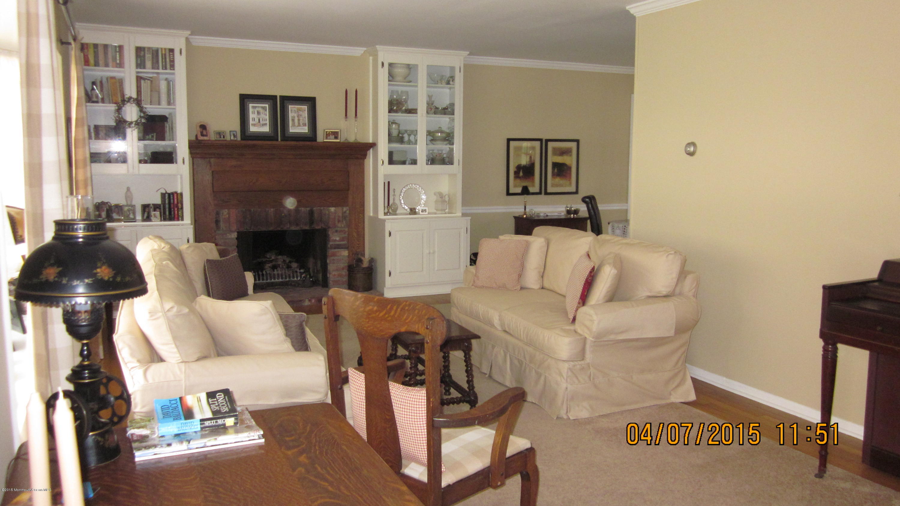 20 Overhill Road Matawan, NJ 07747 - Photo 2 of 12 Living room with fireplace