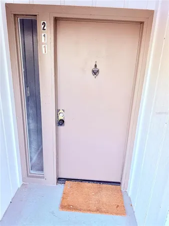 a view of an front door
