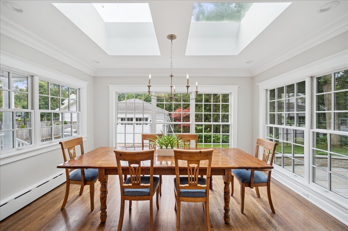 755 Lincoln Avenue Winnetka, IL 60093 - Photo 15 of 52 a view of a dining room with furniture window and outside view