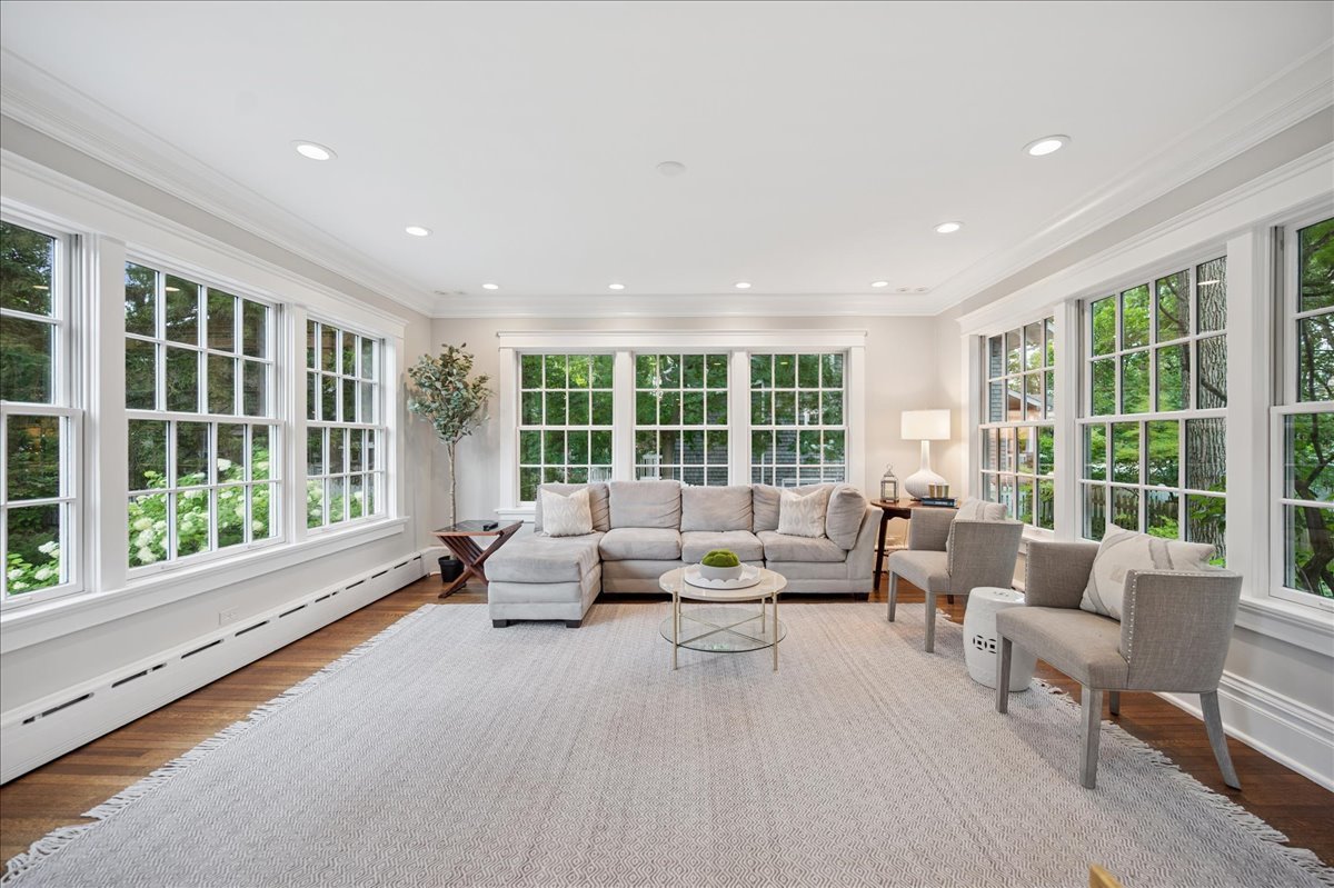 755 Lincoln Avenue Winnetka, IL 60093 - Photo 20 of 52 a living room with furniture and floor to ceiling windows